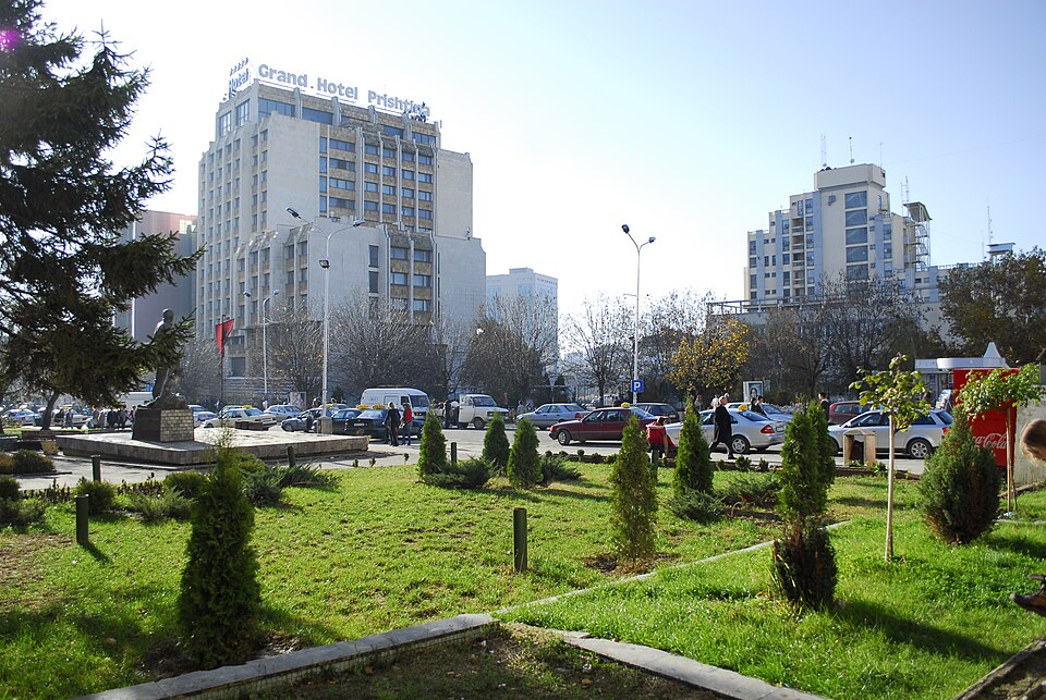 City centre of Pristina, Kosovo